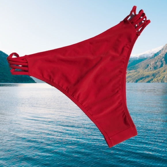 SOLD Express Strappy High Cut Bikini Swim Bottom - Picture 4 of 7